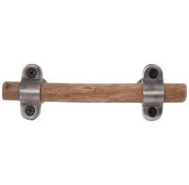 sku 1364272 wood handle with metal brackets|Wood Pull With Brackets .